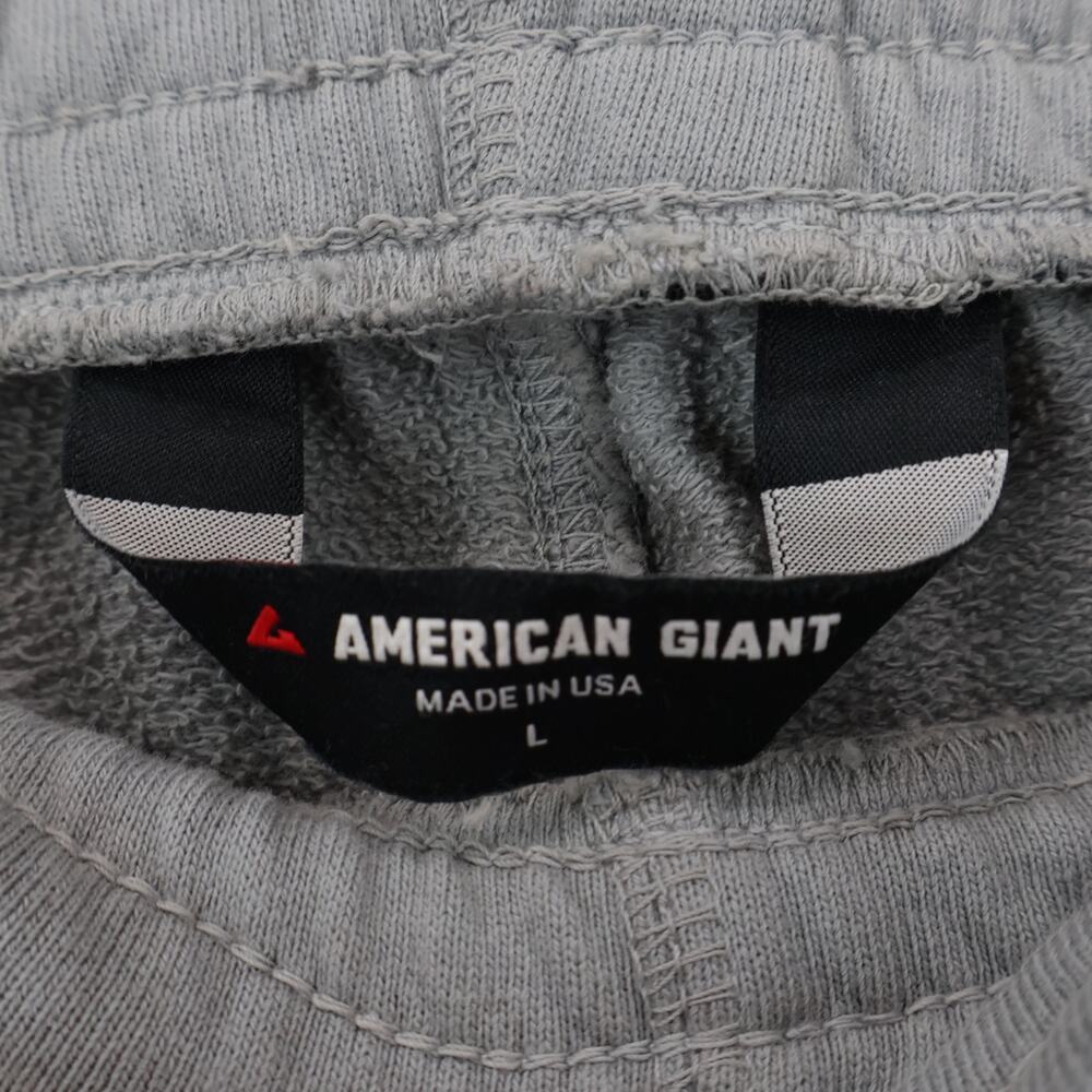 American Giant French Terry Men's Sweatshort In Monument Grey Size Large - Picture 9 of 10